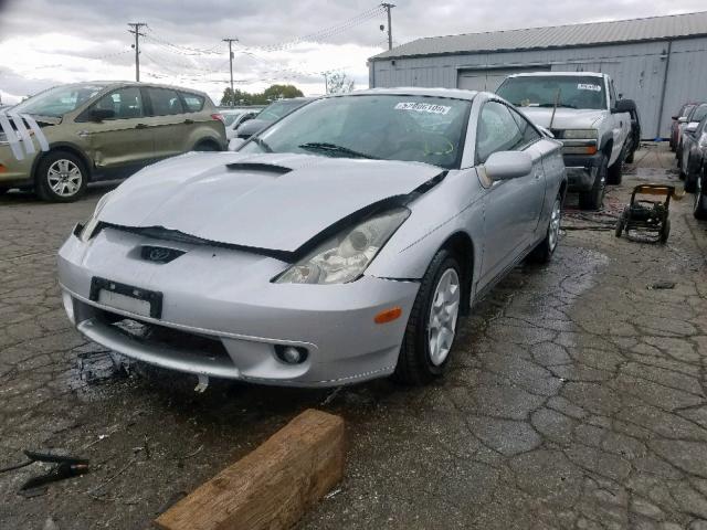 JTDDR32T420114974 - 2002 TOYOTA CELICA GT GRAY photo 2