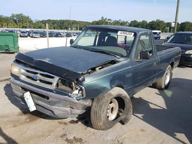 1FTCR10U0STA62981 - 1995 FORD RANGER GREEN photo 2