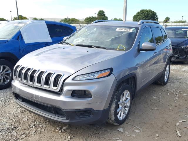 1C4PJLCB5GW135265 - 2016 JEEP CHEROKEE L GRAY photo 2