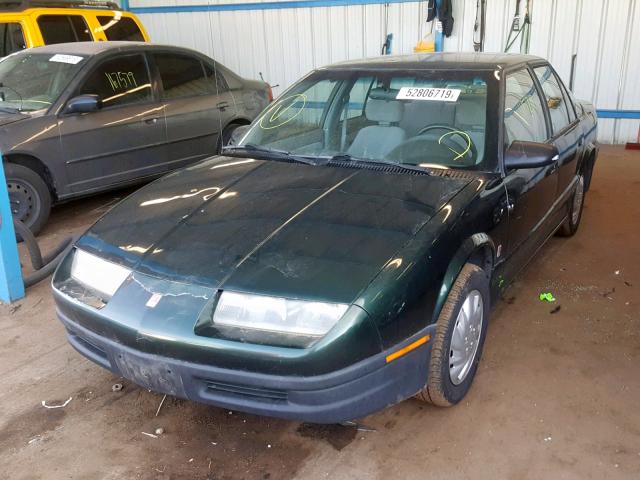 1G8ZG5280SZ392196 - 1995 SATURN SL1 GREEN photo 2