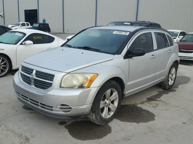 1B3CB4HA5AD602089 - 2010 DODGE CALIBER SX SILVER photo 2