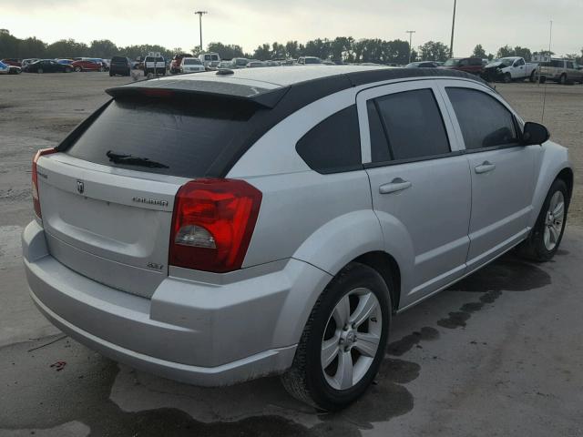 1B3CB4HA5AD602089 - 2010 DODGE CALIBER SX SILVER photo 4