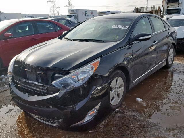 KMHEC4A48CA046594 - 2012 HYUNDAI SONATA HYB BLACK photo 2