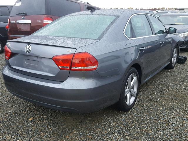 1VWBP7A36DC076300 - 2013 VOLKSWAGEN PASSAT SE GRAY photo 4