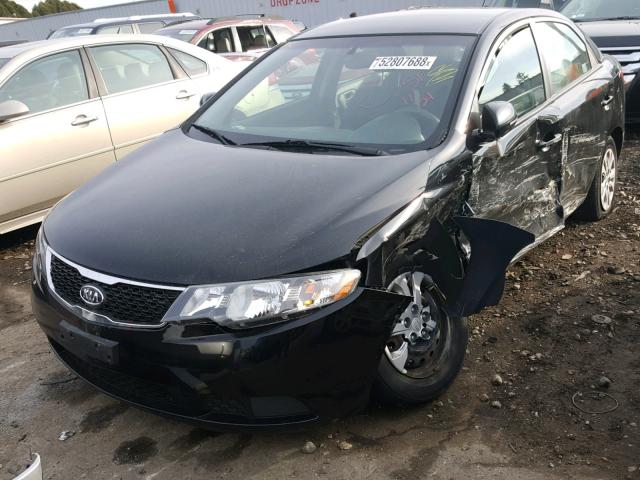 KNAFU4A28C5491640 - 2012 KIA FORTE EX BLACK photo 2