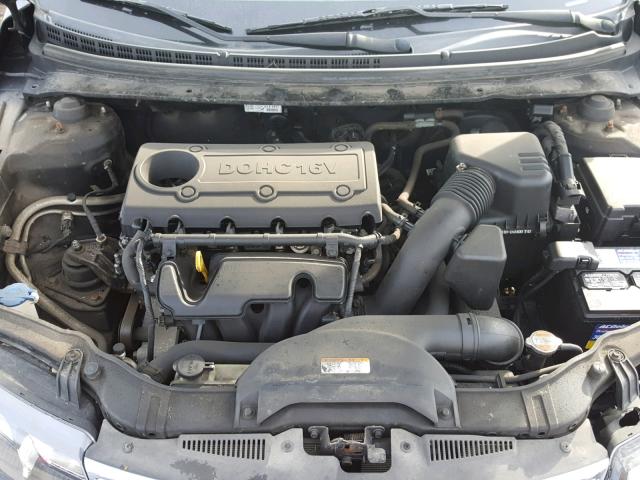 KNAFU4A28C5491640 - 2012 KIA FORTE EX BLACK photo 7