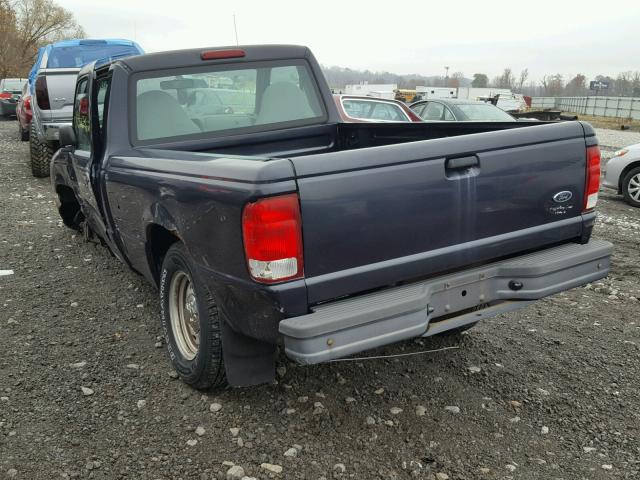 1FTYR10C4YTA81183 - 2000 FORD RANGER BLUE photo 3