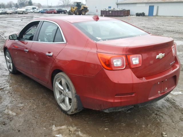 1G11J5SX7DF239226 - 2013 CHEVROLET MALIBU LTZ მუქწითელი ფოტო 3
