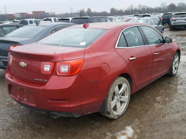1G11J5SX7DF239226 - 2013 CHEVROLET MALIBU LTZ მუქწითელი ფოტო 4