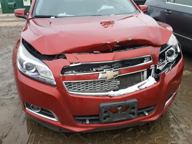 1G11J5SX7DF239226 - 2013 CHEVROLET MALIBU LTZ მუქწითელი ფოტო 9