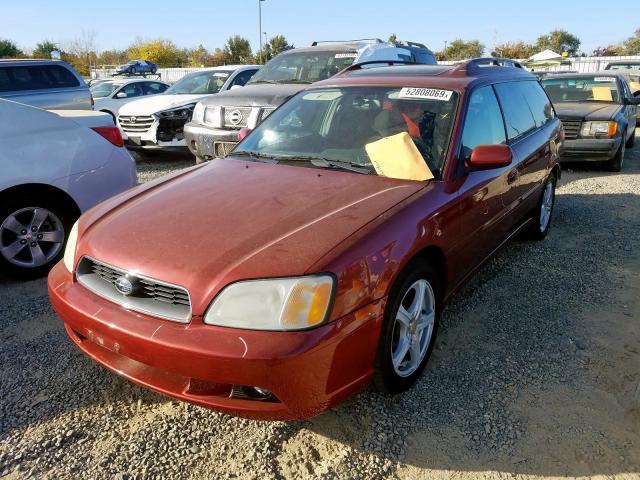 4S3BH635637309558 - 2003 SUBARU LEGACY L MAROON photo 2