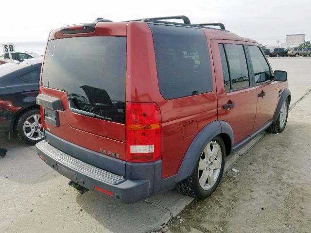 SALAG25486A383253 - 2006 LAND ROVER LR3 HSE RED photo 4