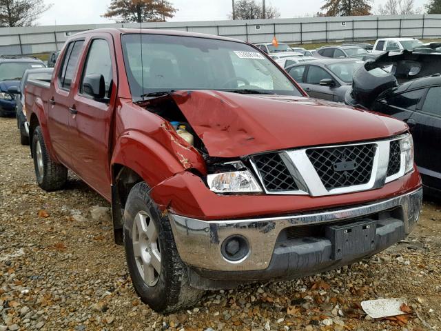 1N6AD07W97C458967 - 2007 NISSAN FRONTIER C RED photo 1