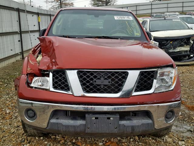 1N6AD07W97C458967 - 2007 NISSAN FRONTIER C RED photo 9