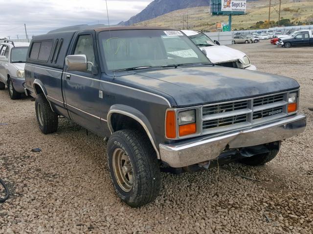 1B7GR14X5JS699598 - 1988 DODGE DAKOTA BLUE photo 1