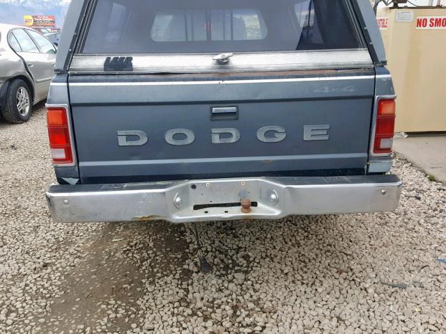 1B7GR14X5JS699598 - 1988 DODGE DAKOTA BLUE photo 6