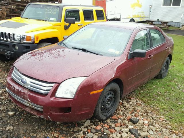 3FAHP06Z76R190544 - 2006 FORD FUSION S RED photo 2