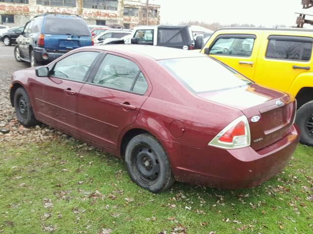 3FAHP06Z76R190544 - 2006 FORD FUSION S RED photo 3