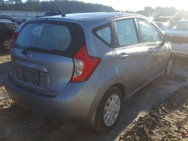 3N1CE2CP2FL401101 - 2015 NISSAN VERSA NOTE GRAY photo 4