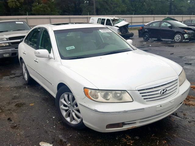 KMHFC46F68A292937 - 2008 HYUNDAI AZERA SE WHITE photo 1