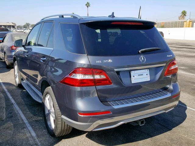 4JGDA5HB1FA546922 - 2015 MERCEDES-BENZ ML 350 4MA GRAY photo 3