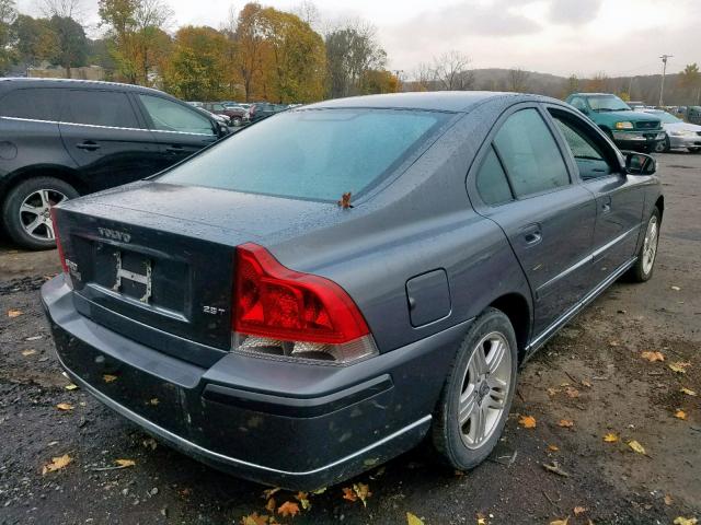 YV1RS592072602411 - 2007 VOLVO S60 2.5T GRAY photo 4