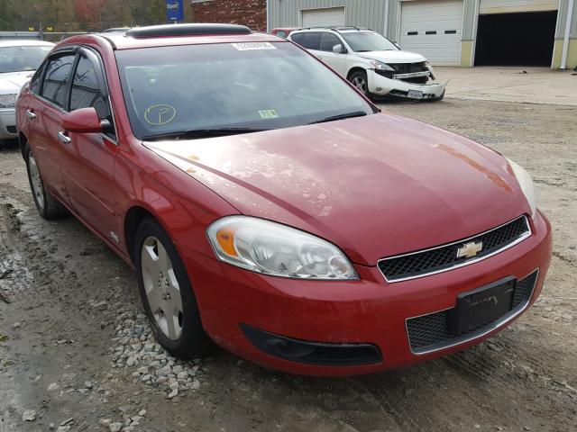 2G1WD58CX89108243 - 2008 CHEVROLET IMPALA SUP RED photo 1