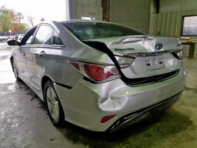 KMHEC4A48BA000794 - 2011 HYUNDAI SONATA HYB SILVER photo 3