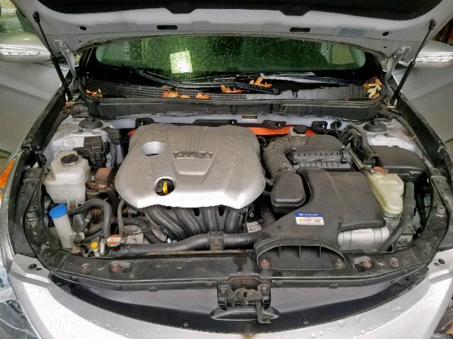 KMHEC4A48BA000794 - 2011 HYUNDAI SONATA HYB SILVER photo 7