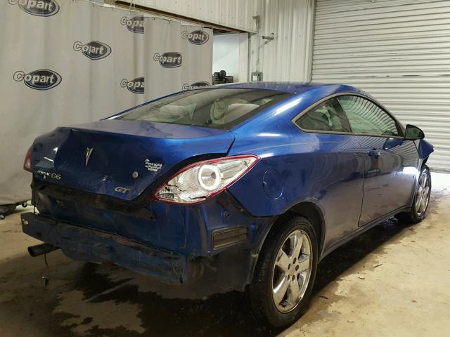 1G2ZH18N574189385 - 2007 PONTIAC G6 GT BLUE photo 4