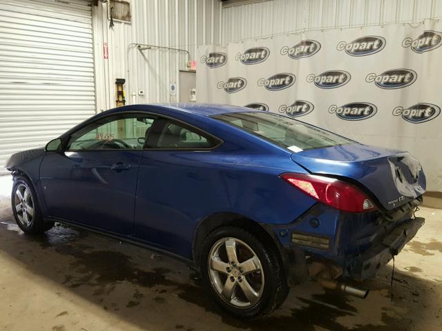 1G2ZH18N574189385 - 2007 PONTIAC G6 GT BLUE photo 9