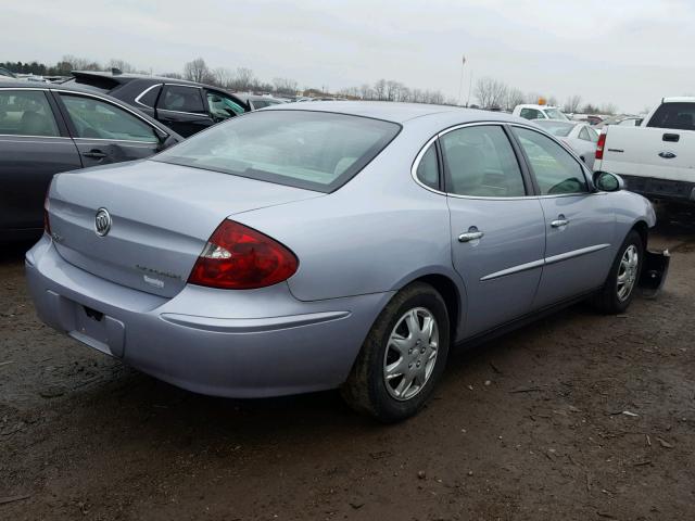 2G4WC532X51296423 - 2005 BUICK LACROSSE C BLUE photo 4