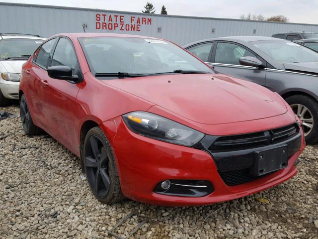 1C3CDFBB9ED870756 - 2014 DODGE DART SXT RED photo 1