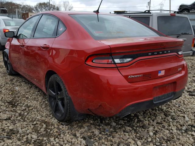 1C3CDFBB9ED870756 - 2014 DODGE DART SXT RED photo 3