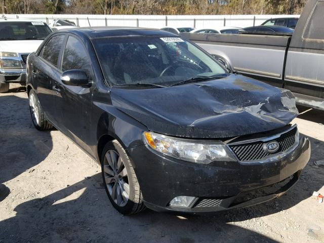 KNAFW4A36A5274751 - 2010 KIA FORTE SX BLACK photo 1