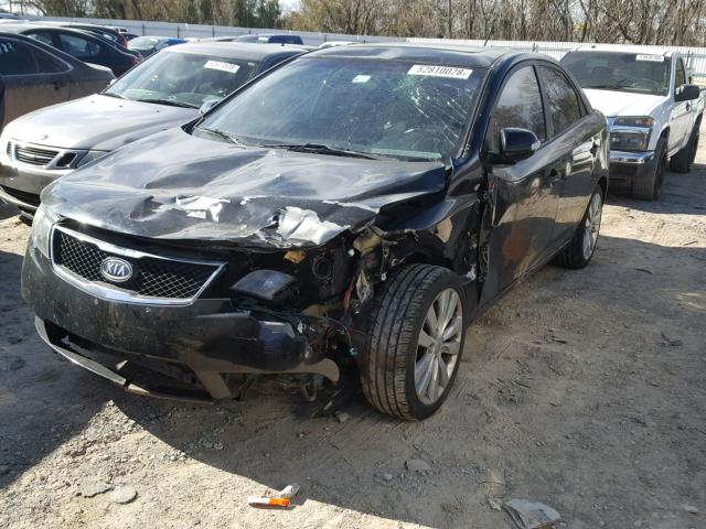 KNAFW4A36A5274751 - 2010 KIA FORTE SX BLACK photo 2