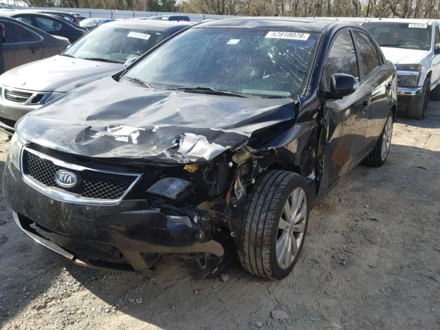 KNAFW4A36A5274751 - 2010 KIA FORTE SX BLACK photo 9