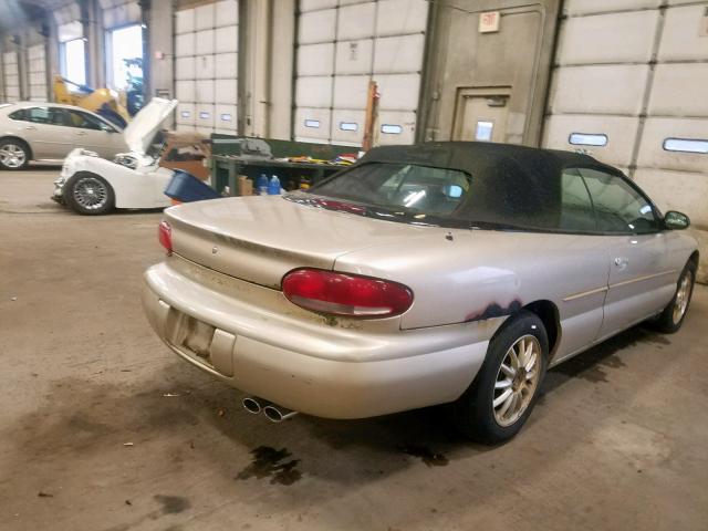 3C3EL55H4YT223265 - 2000 CHRYSLER SEBRING JX GOLD photo 4