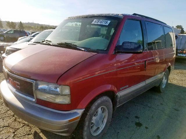 1GKDM19W61B512004 - 2001 GMC SAFARI XT RED photo 2