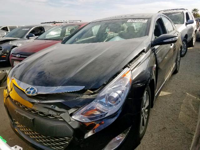 KMHEC4A48EA110586 - 2014 HYUNDAI SONATA HYB BLACK photo 2