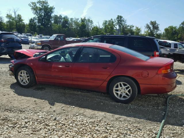 2B3HD46R82H111920 - 2002 DODGE INTREPID S RED photo 9