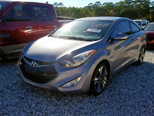 KMHDH6AE6DU008623 - 2013 HYUNDAI ELANTRA CO GRAY photo 2