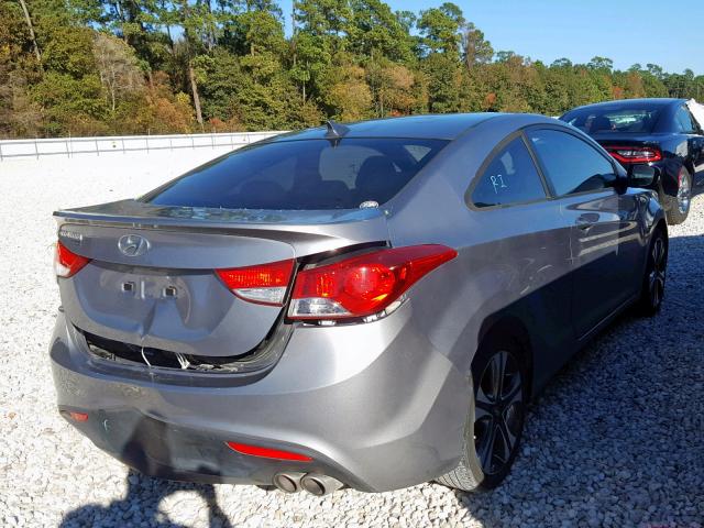 KMHDH6AE6DU008623 - 2013 HYUNDAI ELANTRA CO GRAY photo 4