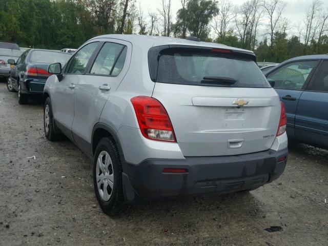 3GNCJKSB1GL241722 - 2016 CHEVROLET TRAX LS GRAY photo 3