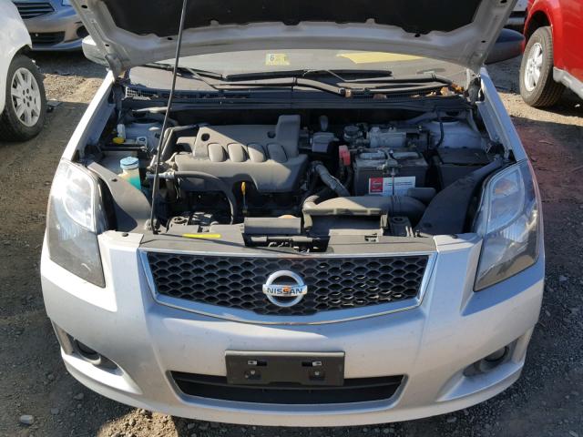 3N1AB6AP8CL678549 - 2012 NISSAN SENTRA 2.0 SILVER photo 7