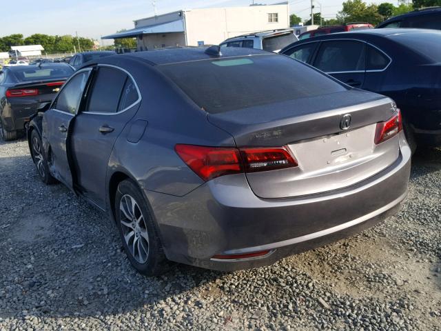 19UUB1F39HA010875 - 2017 ACURA TLX GRAY photo 3