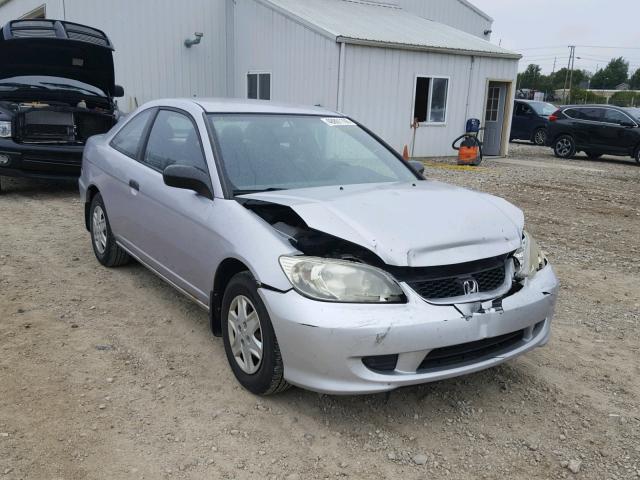 1HGEM21184L046954 - 2004 HONDA CIVIC DX V SILVER photo 1