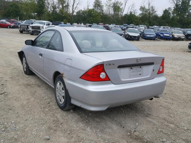 1HGEM21184L046954 - 2004 HONDA CIVIC DX V SILVER photo 3