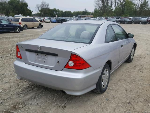 1HGEM21184L046954 - 2004 HONDA CIVIC DX V SILVER photo 4