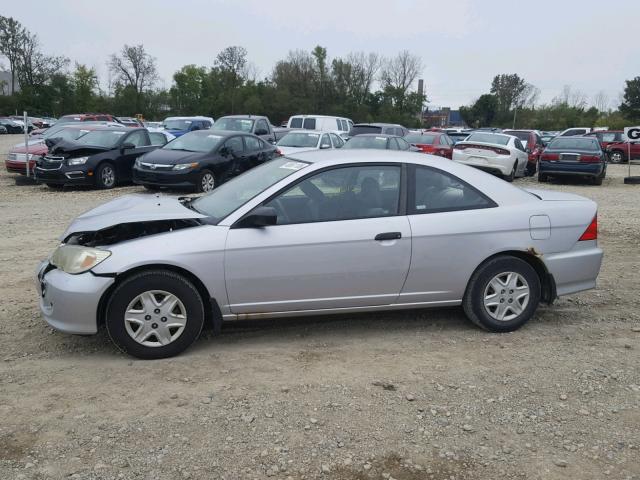 1HGEM21184L046954 - 2004 HONDA CIVIC DX V SILVER photo 9